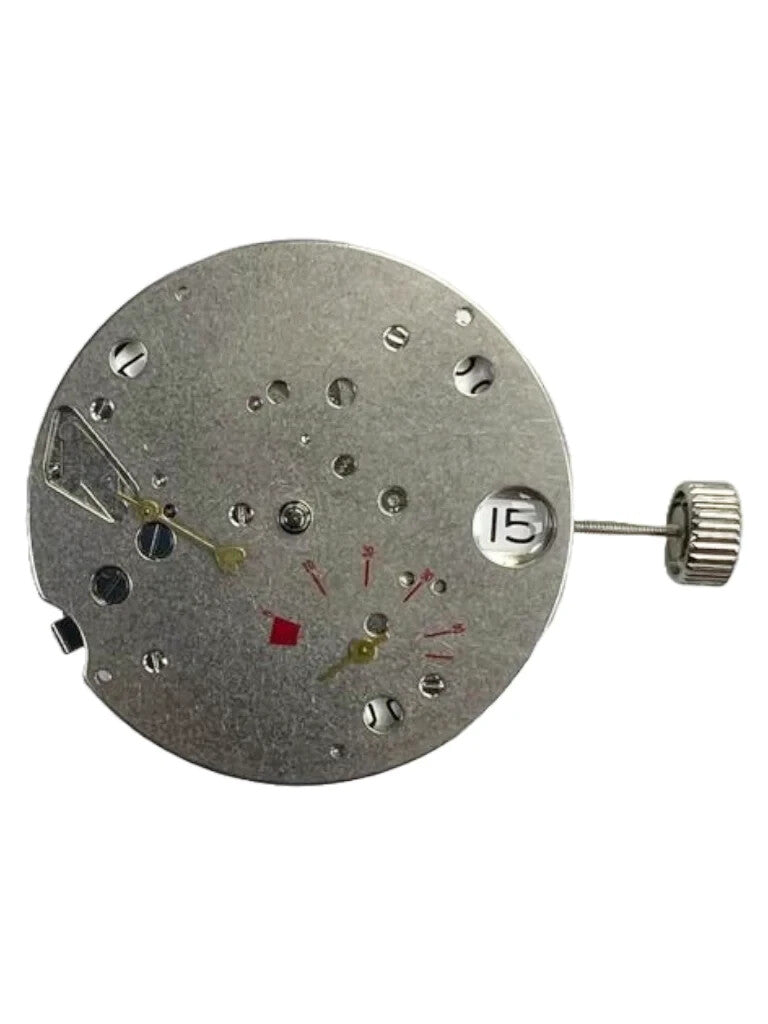 Chinese Automatic Mechanical Watch Movement TY2530 2Hand 2EYES Date at 3:00
