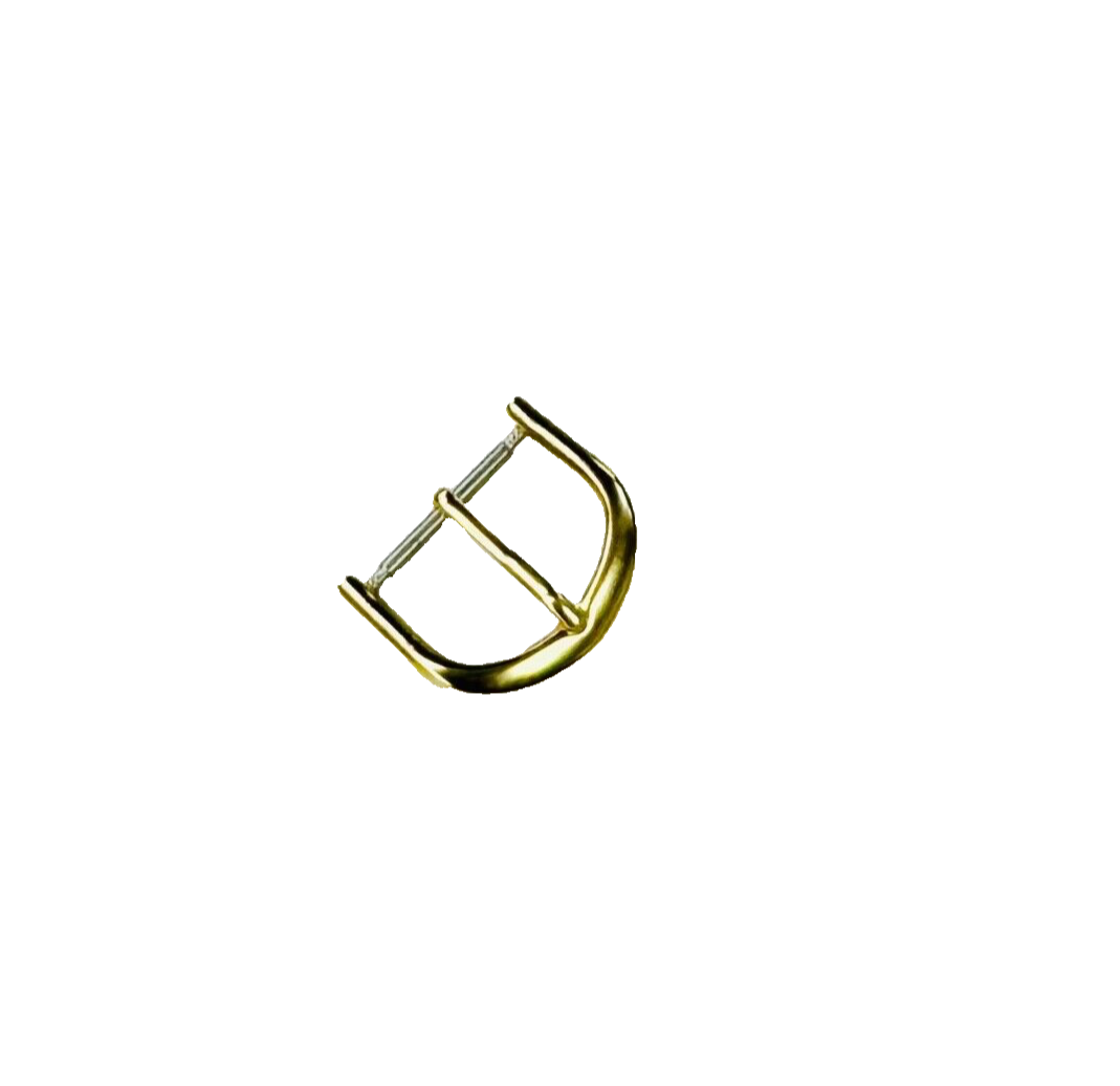 16MM WATCH BUCKLE  FOR WATCH BAND STRAP SHINY GOLD (10 pcs of bag)