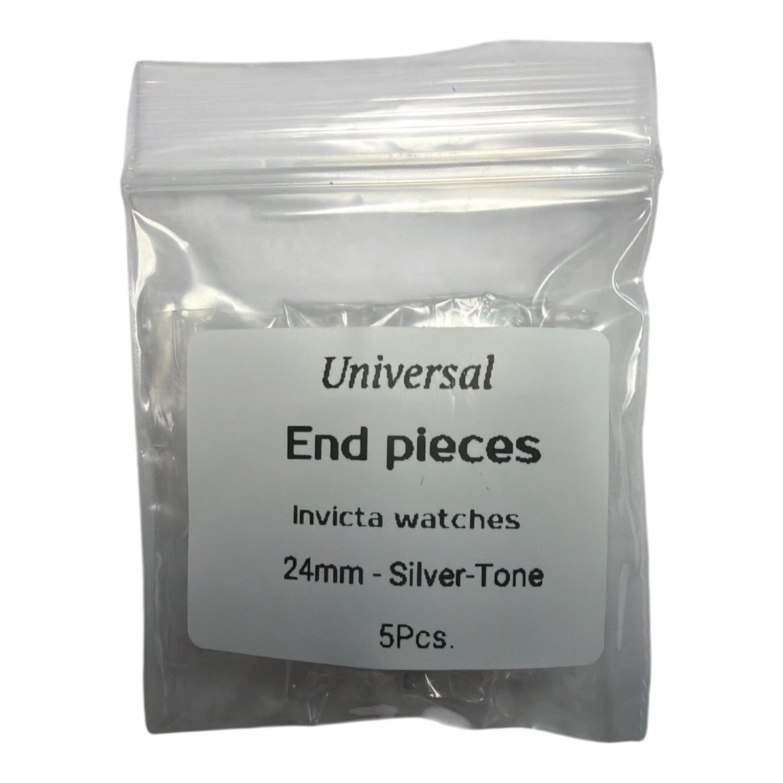 Invicta Silver Tone Watch Band End Piece Curved Fit – 24mm (Pack of 5)
