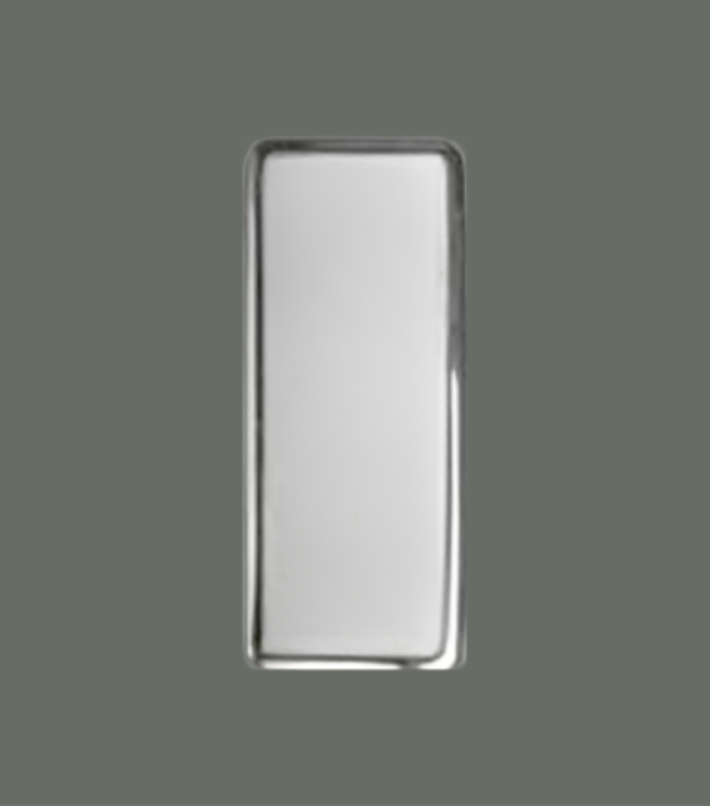 Mineral Crystal BULOVA Ladies Single Domed Silver Trim (18.9×8.4)mm Fit 96T63