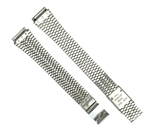 Lot of 5 Watch Bands Silver-tone Color Metal Ladies 12mm
