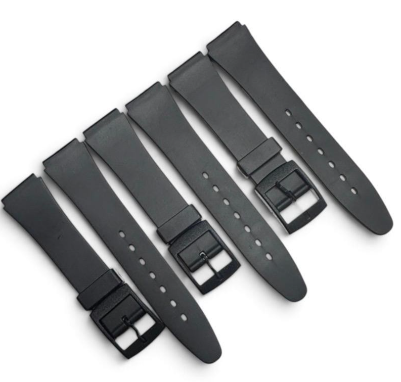LOT OF 3 Silicone Watch Strap Quick Release 17mm Soft Rubber Band
