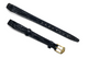 10mm BLACK  VINTAGE  CROCO CALF  HIGH QUALITY  WATCH BAND  OPEN END