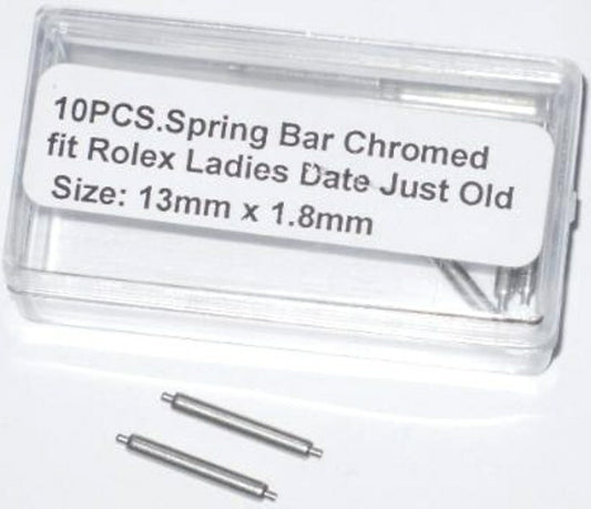 10 Spring Bars ROLEX Date just  Old Length 13mm, Thick 1.8mm Rolex Part