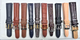 LOT OF 10 WATCH BANDS 18MM GENUINE LEATHER ALLIGATOR MIX STYLE AND COLORS