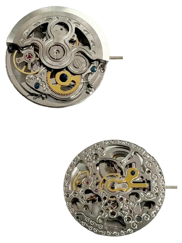 Automatic Skeleton Mechanical Watch Movement 2189S White, 3Hands