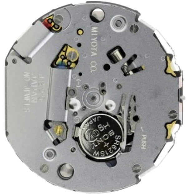Miyota Watch Movement JS25 Japan 3 Hands, Date at 6:00 Position