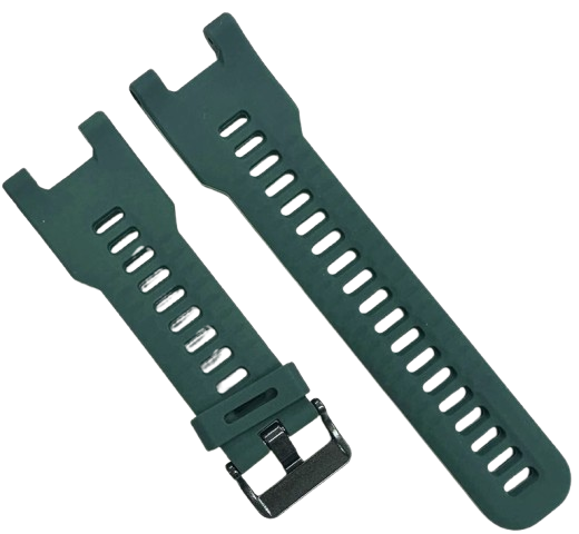 26mm Green Rubber Watch Strap Band w/ Buckle & Tools