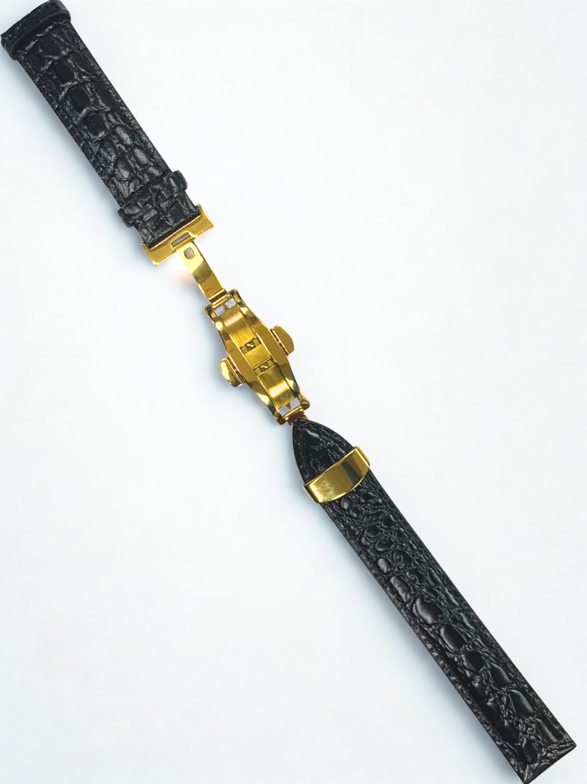 Black Leather Watch Band - 19mm Lug 18mm Buckle w/ 3 Buckle Colors | For Chopard