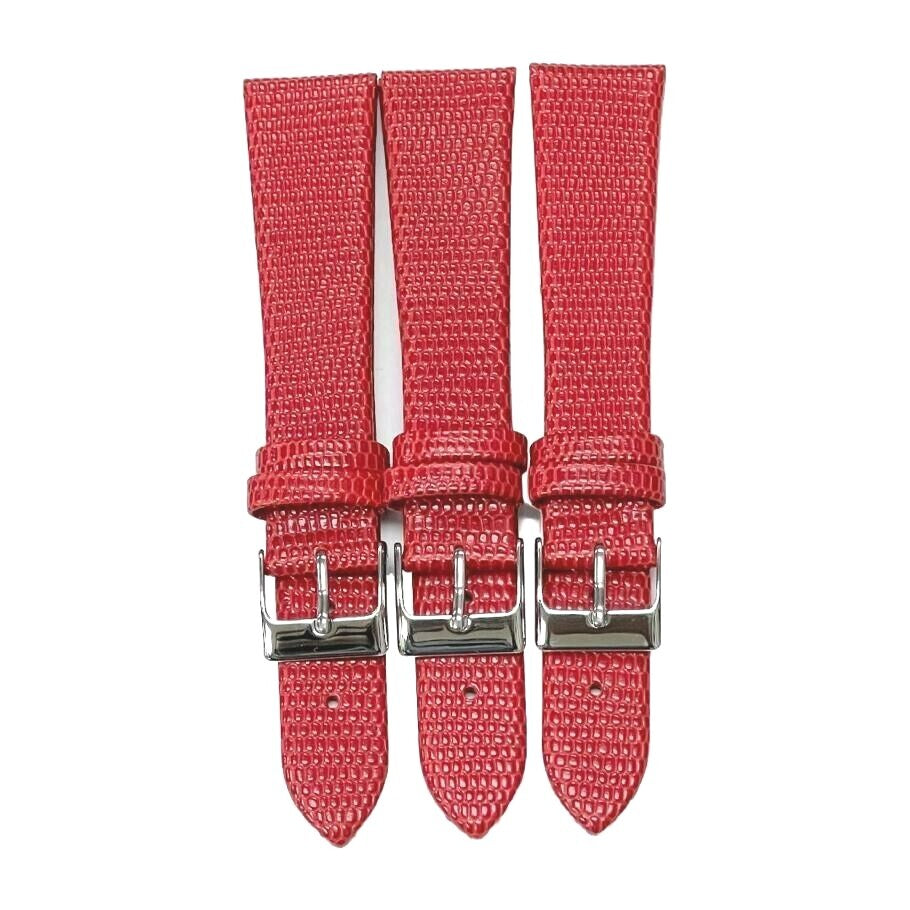 Best Quality Watch Bands Genuine Leather Lizard Grain Flat 12- 24mm