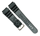 22MM PVC RESIN Black Regular Watch Band Replacement for CASIO Watches & Others
