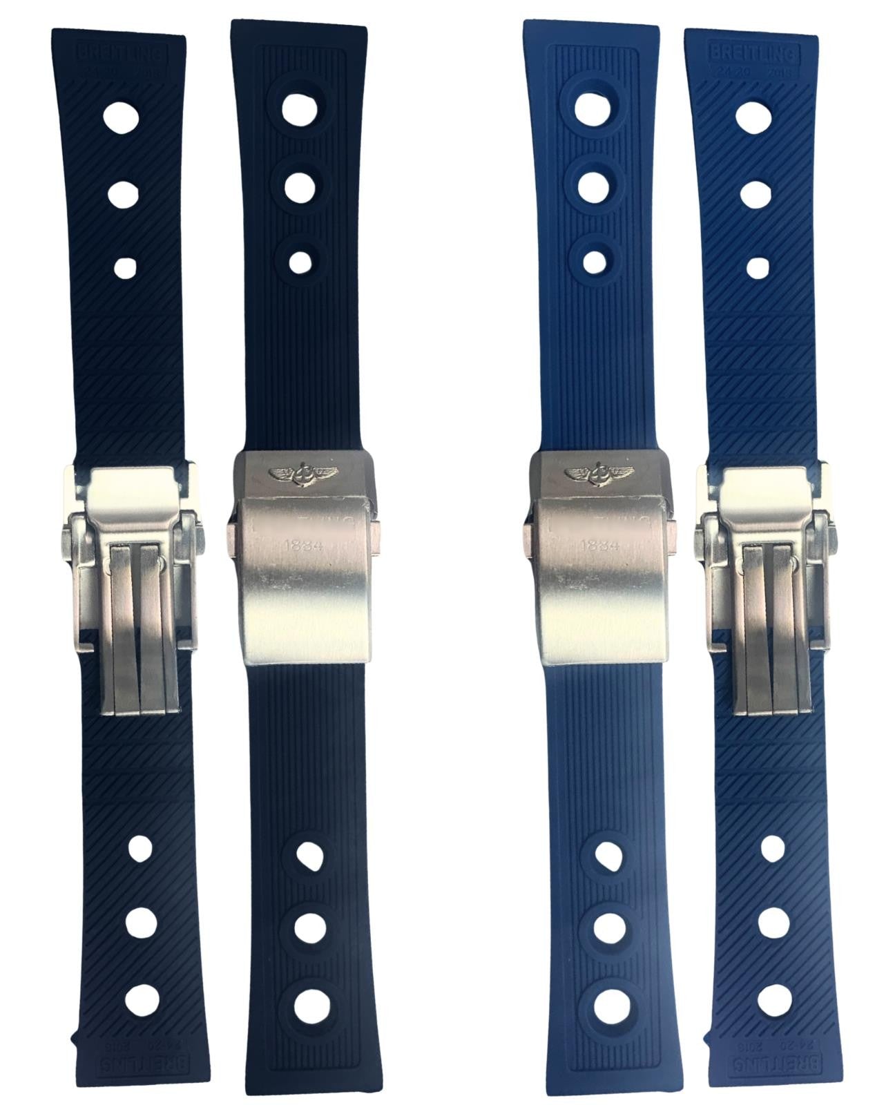 Rubber Watch Band – 22mm & 24mm | Multiple Colors For Breitling 1884 Ocean Racer