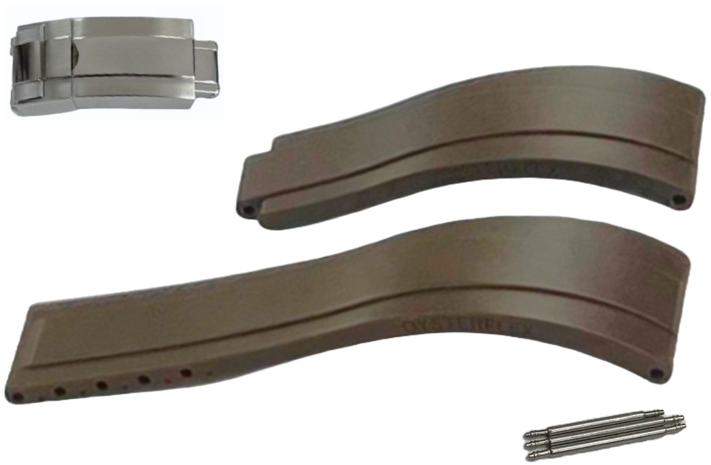 ROLEX Coffee BROWN OYSTERFLEX Watch Band 20MM Fit SUBMARINER,Rolex Deepsea& More