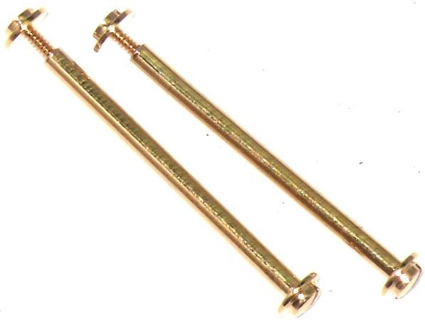 2 Pcs Gucci Type T-bar Screw Lugs fit Gucci Gold & Silver 1.3 MM Size 8-24 MM