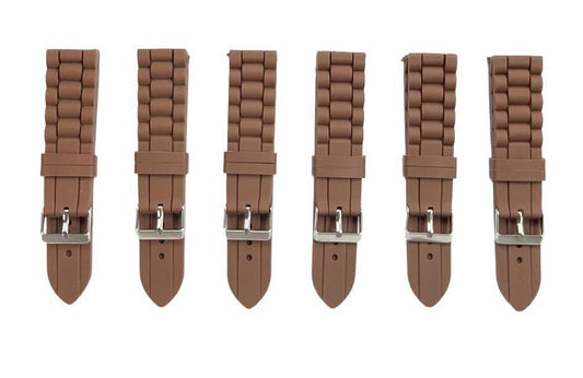 Premium Quality Soft Silicone Rubber Textured Sport Watch Band 18mm & 22mm
