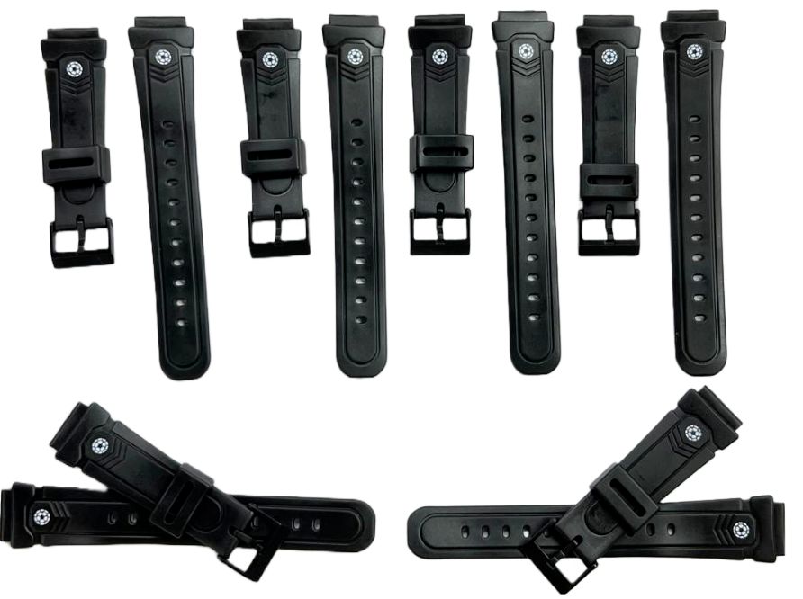 Water Resist Diving Sport PVC Watch Band 18mm Fits Timex Casio and Others