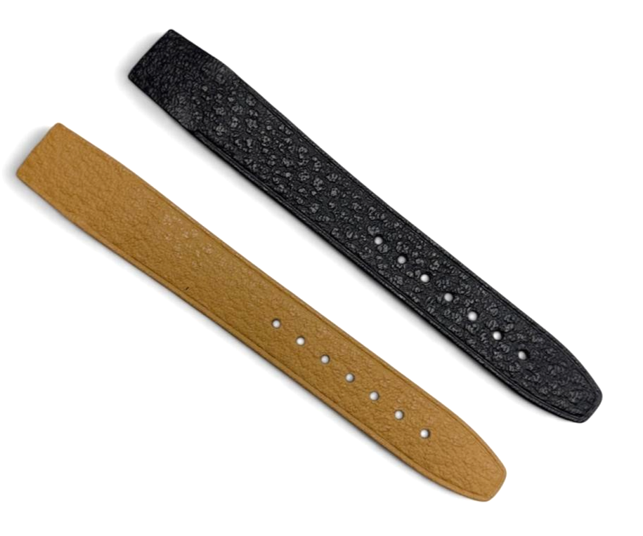 18 mm LADIES GENUINE SADDLE LEATHER WATCH BAND -OPEN END