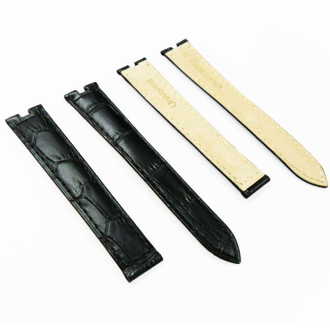  Genuine Leather Watch Bands, Alligator Grain(PADDED) fit cartier , 15x3.5x12MM