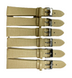 Lot of 6 Watch Bands 12- 22 mm Genuine Leather Lizard Grain Padded Best Quality