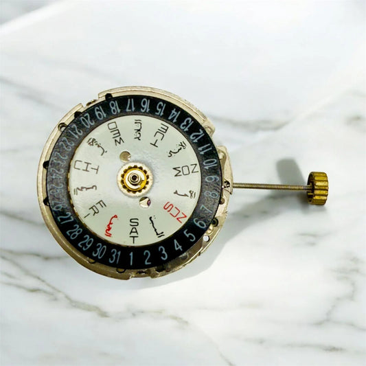 Automatic Chinese Mechanical Watch Movement Double Calendar 3 Hands For 2813