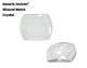 Generic Mineral Crystals INVICTA Rectangular (42.0×33.0)mm Magnified w/Flat Back
