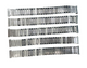 5 Pcs of 18MM Silver Tone Classic Ribbed Stretch Stainless Steel Watch Band