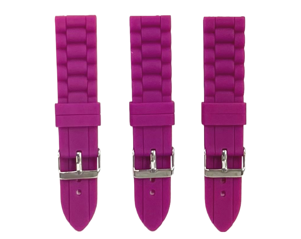Premium Quality Soft Silicone Rubber Textured Sport Watch Band 22mm&24mm
