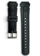 18MM BLACK PLASTIC PVC WATCH BAND FOR CASIO and other watches