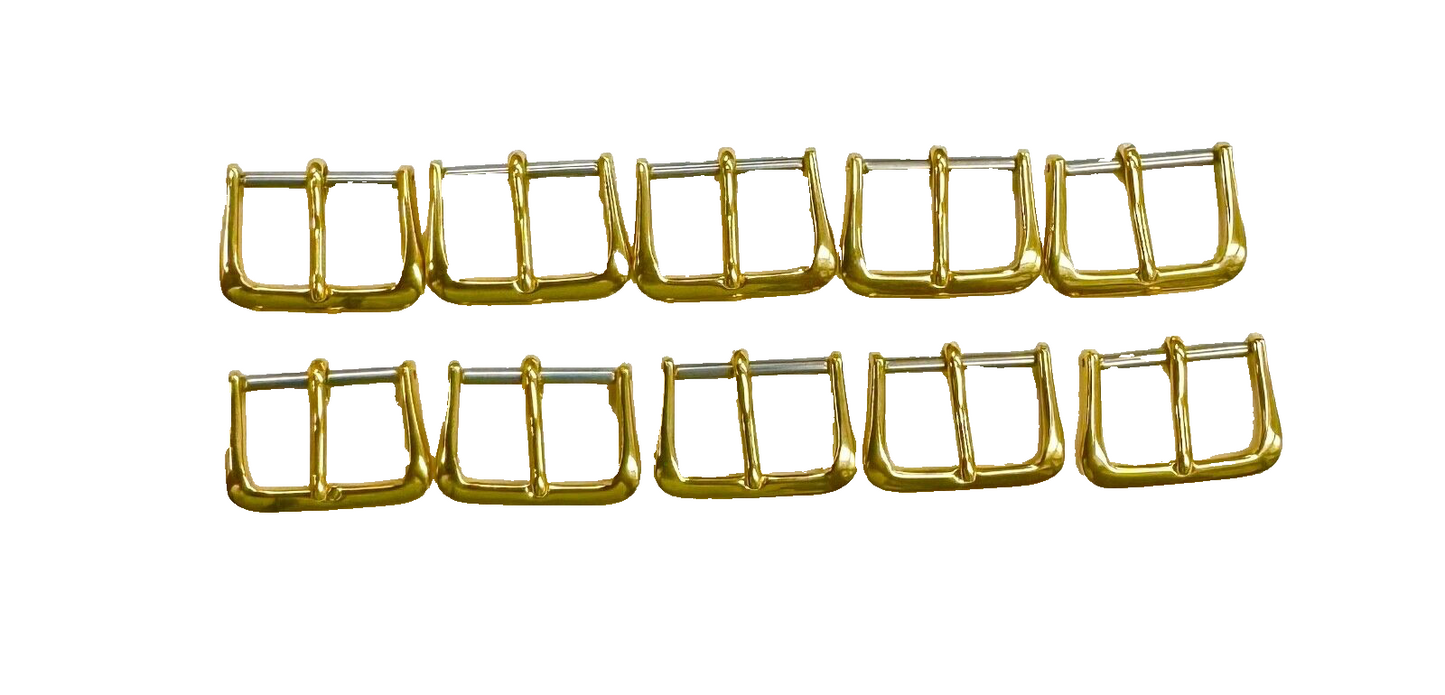 16MM WATCH BUCKLE  FOR WATCH BAND STRAP SHINY GOLD ( 10 pcs in a bag)