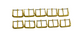 16MM WATCH BUCKLE  FOR WATCH BAND STRAP SHINY GOLD ( 10 pcs in a bag)