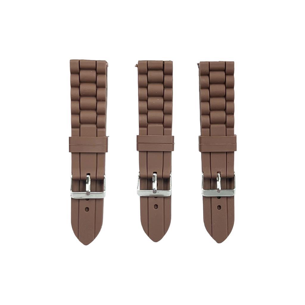Premium Quality Soft Silicone Rubber Textured Sport Watch Band 18mm & 22mm