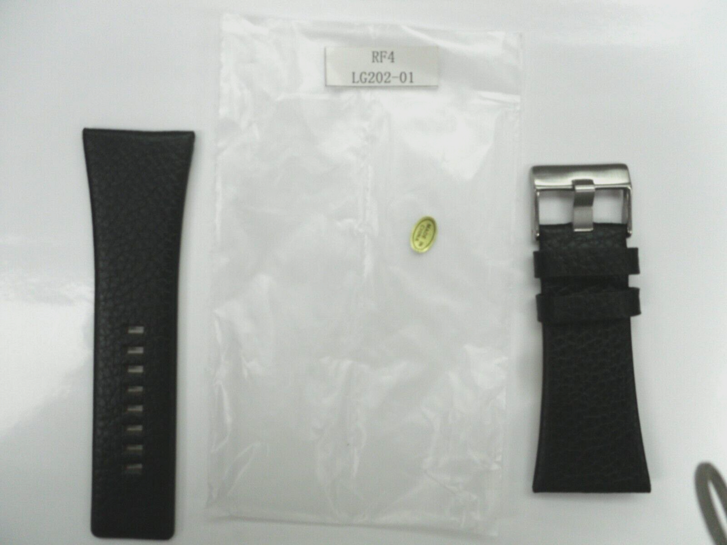 Watch Band Genuine Leather Black/ brown   26mm-34 mm