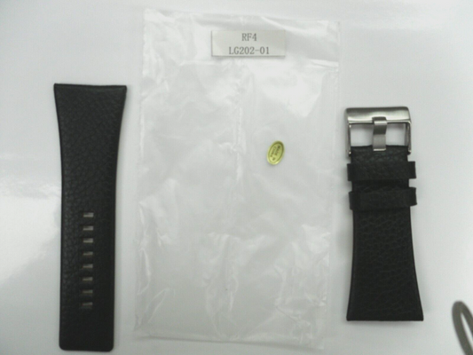 Watch Band Genuine Leather Black/ brown   26mm-34 mm