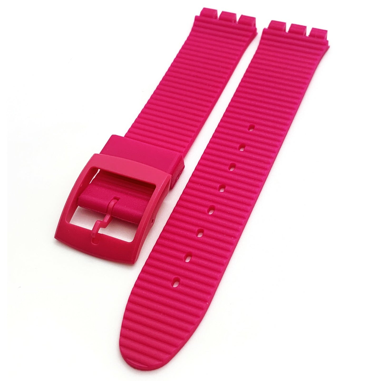 Swatch Watch Band 17 MM in Hot Pink, Red, Blue, Transparent Speed Bump Style