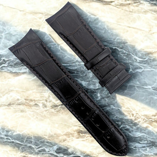 Tissot T610027774 Couturier Black Leather Watch Band Strap - 23mm - No Buckle