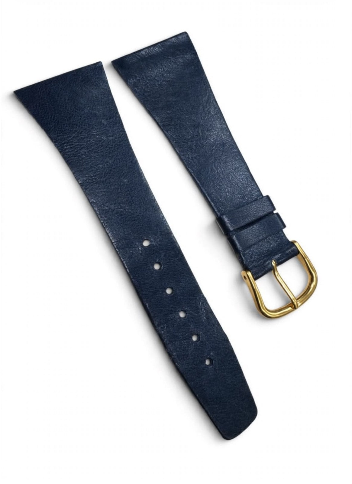 25MM X 16MM NAVY BLUE GENUINE CALF FLAT WATCH BAND