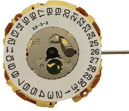 Miyota Watch Movement Quartz 9U15 2 Hands Date At 3:00 Overall Height 3.4mm
