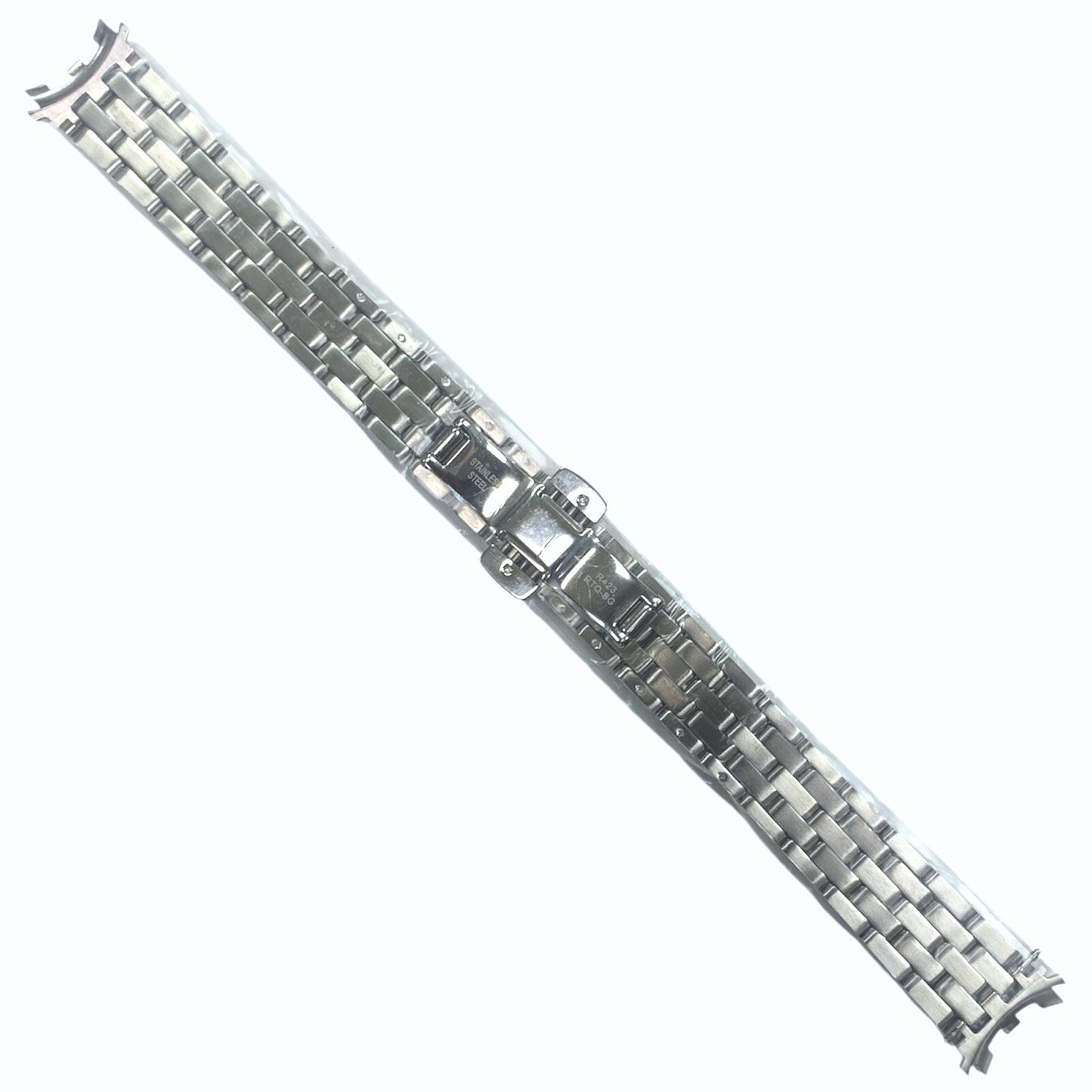 22mm Stainless Steel Watch Band Bracelet - Curved End Links for R&W Geneve