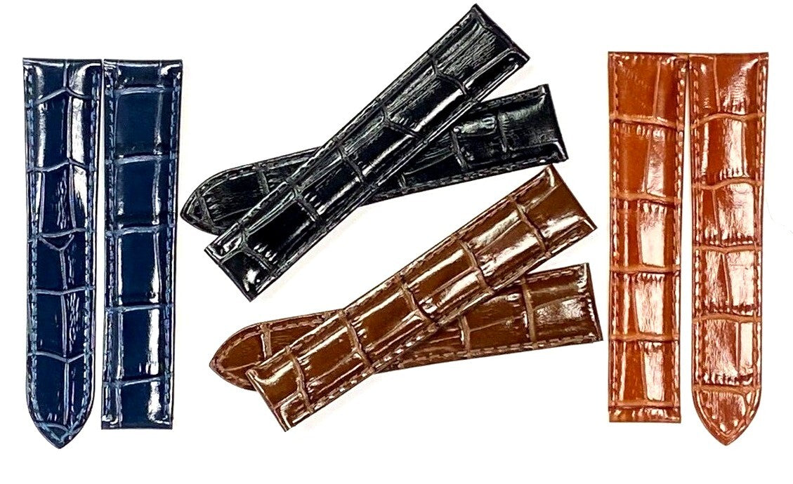 Watch Band Genuine Leather Alligator Grain fit Cartier Watch  20x18MM