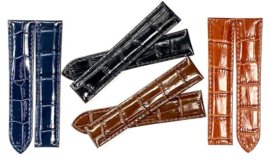 Watch Band Genuine Leather Alligator Grain fit Cartier Watch  20x18MM