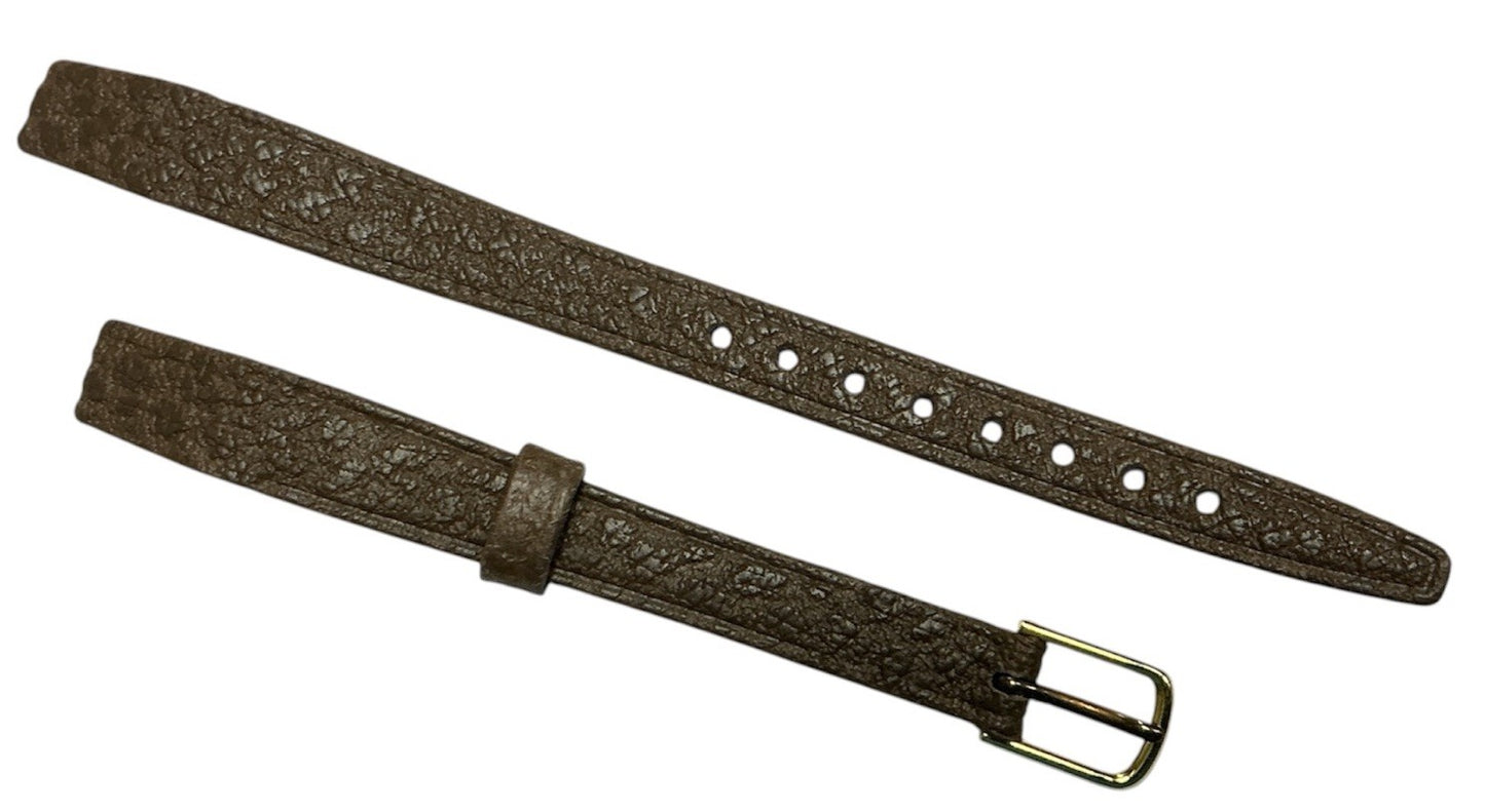 New Hirsch- Saddle Leather Watch Band 10mm Lugs Open ended - Brown