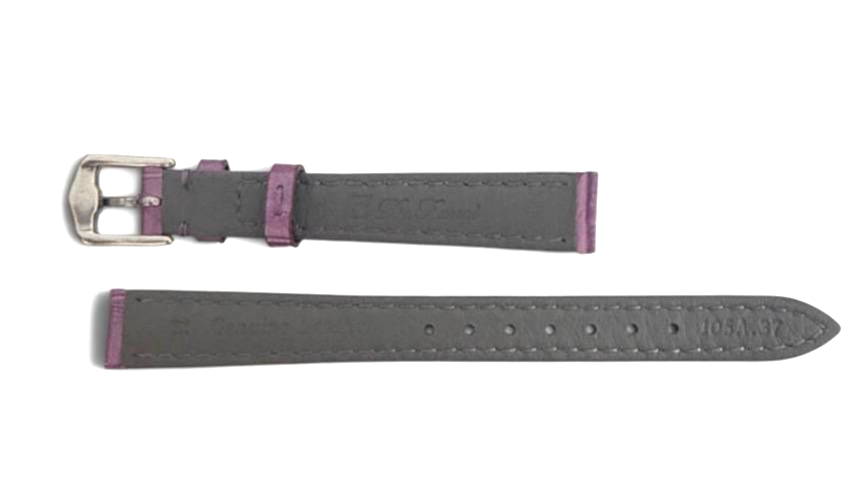 12mm Purple Designer Alligator Genuine Leather Watch Strap Band