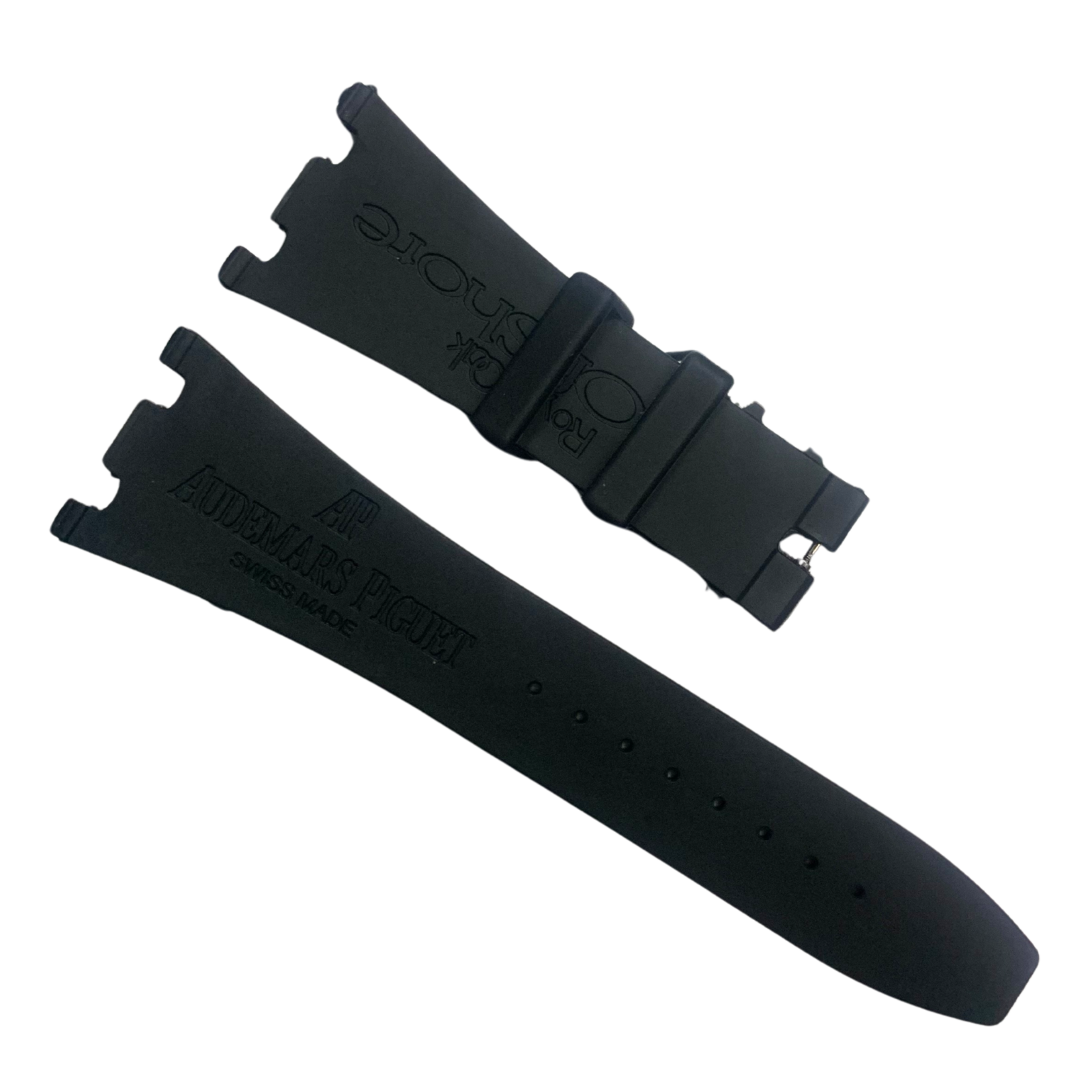 28mm Rubber Watch Band – Gold, Rose Gold, or No Buckle for AP Royal Oak Offshore