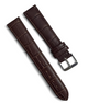 New Watch Band Brown 18MM Genuine Leather Alligator Grain Flat Slim