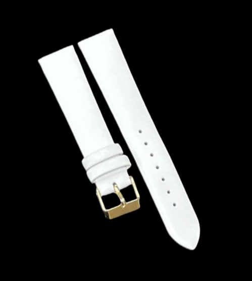 Unstitched Genuine Leather Watch Band Strap with Plain Smooth Finish 12-26MM