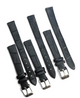 Black 12MMR ALLIGATOR LEATHER STRAP BAND FOR WATCH (set of3)