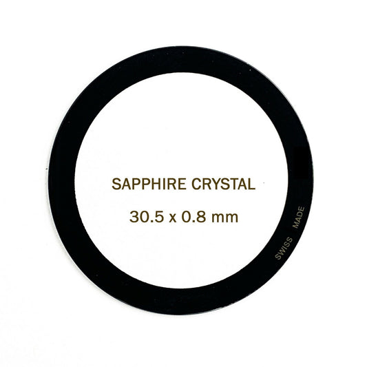 Sapphire Crystal Size 30.5 MM Thickness 0.8 fit Movado Watch Model 84.c6.882.2a