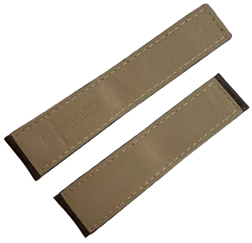 Brown Alligator Style Genuine Leather Band fit to TAG H 22x20m White Stitched