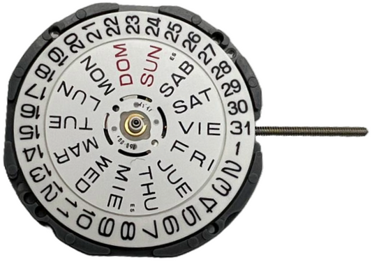 Hattori VJ33 Date At 3:00  Seiko Quartz Watch Overall Height: 4.2mm