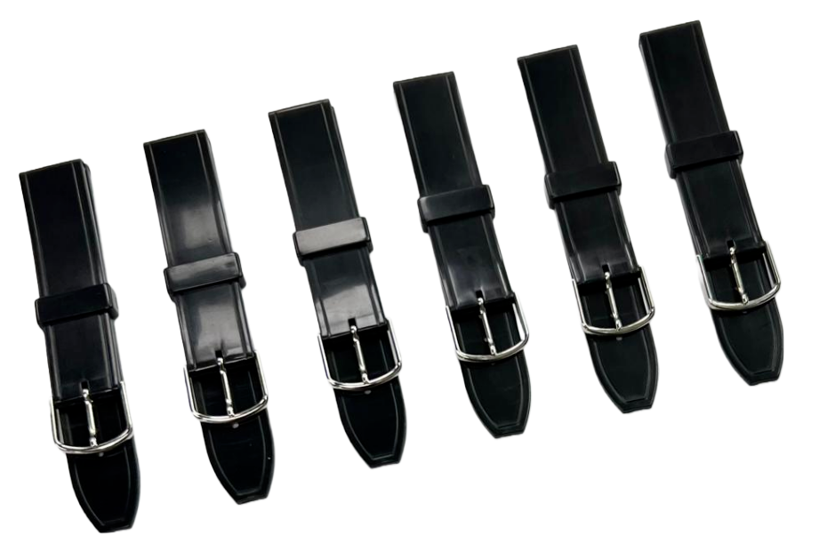 Water Resistant Shinny PVC Plastic Watch Band 18mm & 14mm Fits Casio and Others